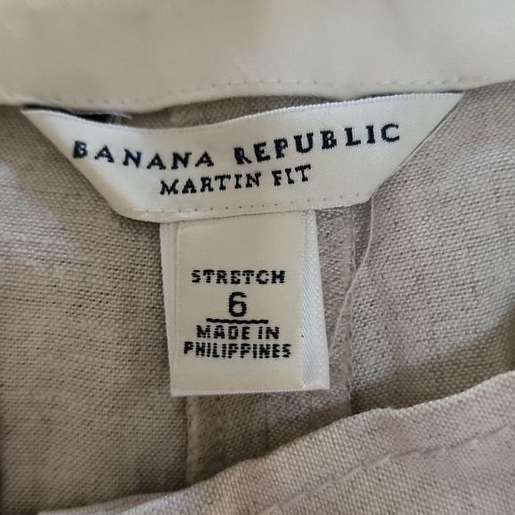 VEUC Sz 6 BR Linen Trousers - Picture 4 of 11